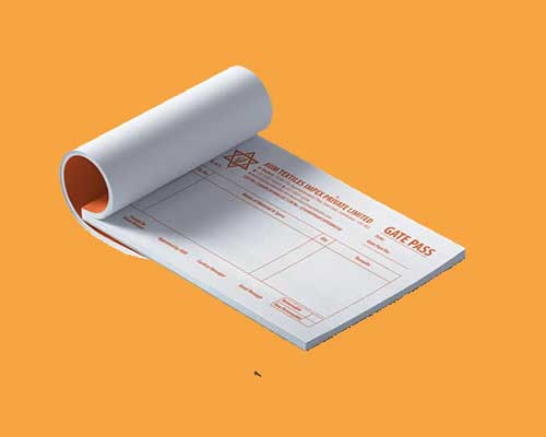 Gate Pass Book Printing