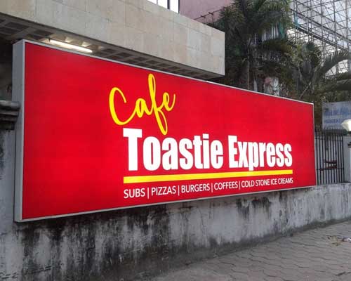 Metal Tube Glow Sign Board in Pune, Maharashtra | Om Advertising